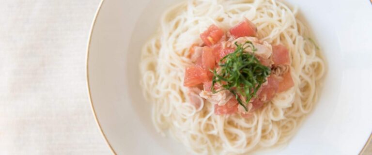 さっぱり“センイ”補給♪トマトそうめん
