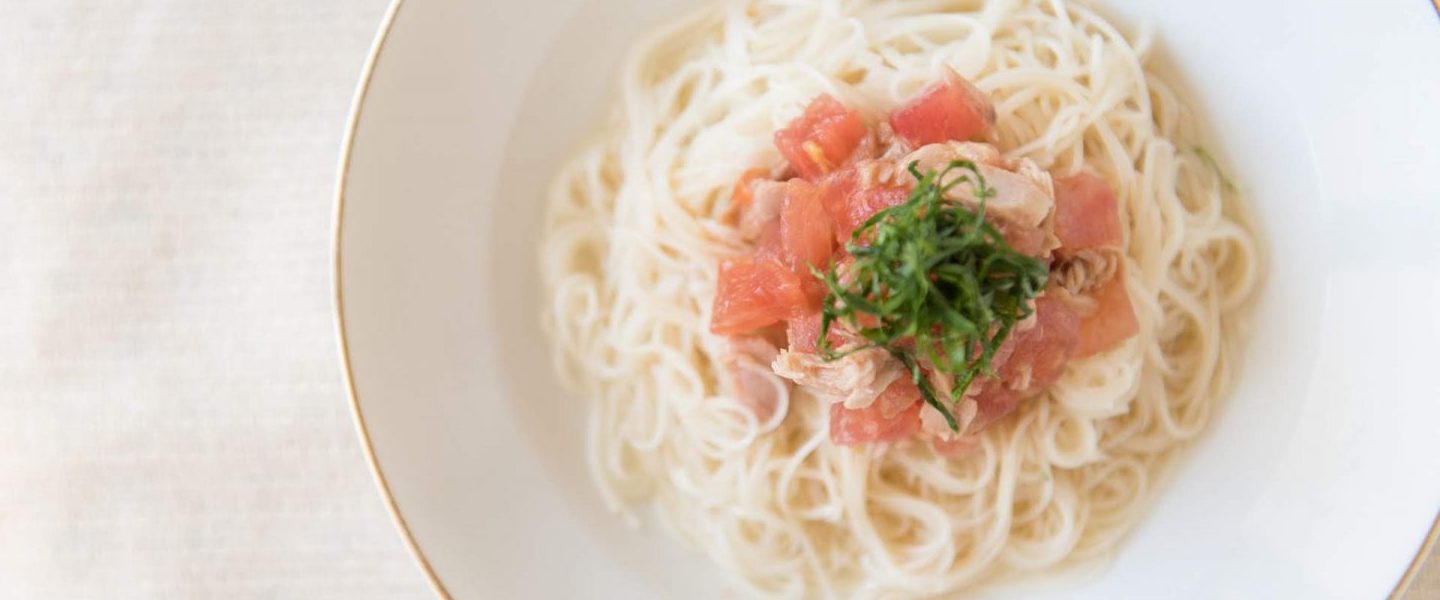 さっぱり“センイ”補給♪トマトそうめん