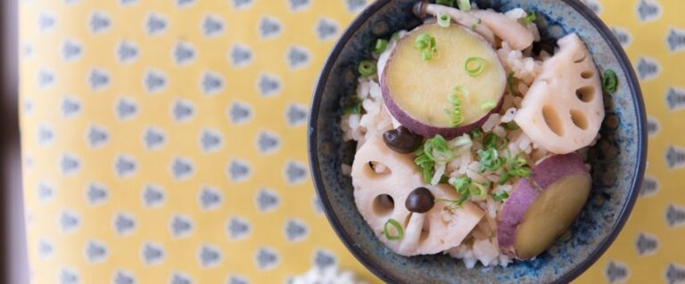 ウーンッ秋の味覚！さつまいもご飯